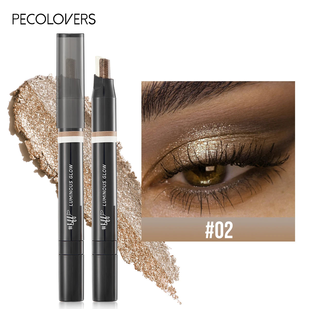 SAMMY Two-Tone Eyeshadow Stick – Coral & Bronze Eye Definer