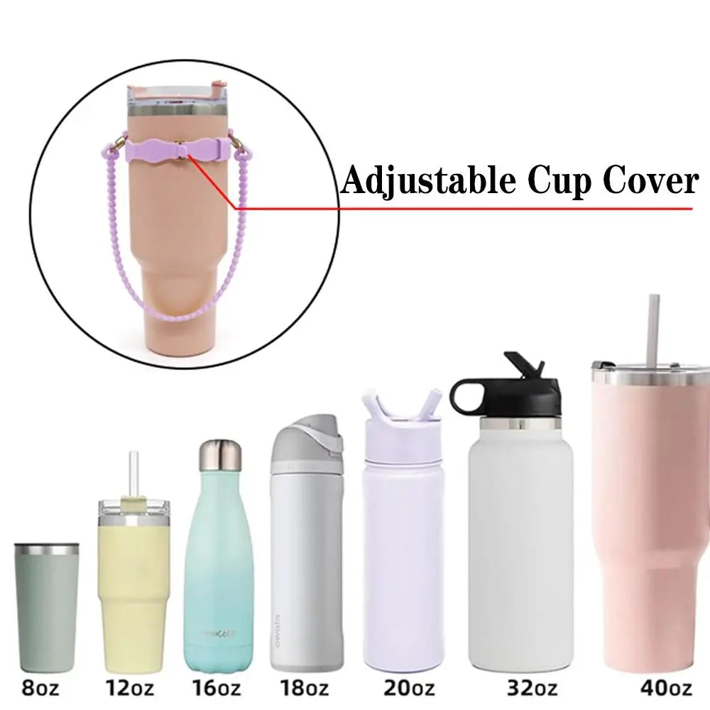 Silicone Water Bottle Sling Carrier with Anti-Slip Strap