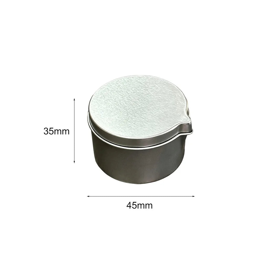 Round Tinplate Candle Tin with Lid & Spout | DIY Candle Container