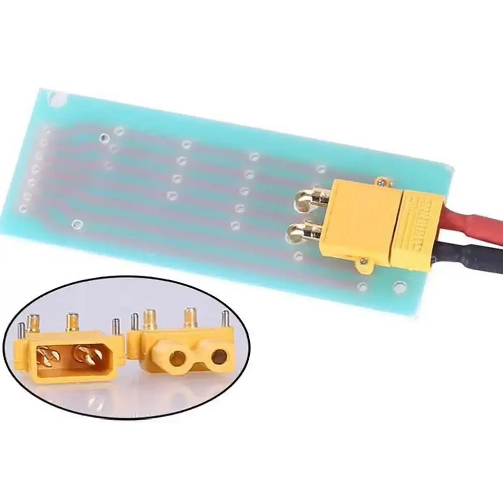 XT30PW Gold-Plated PCB Mount Power Connector – RC & LiPo