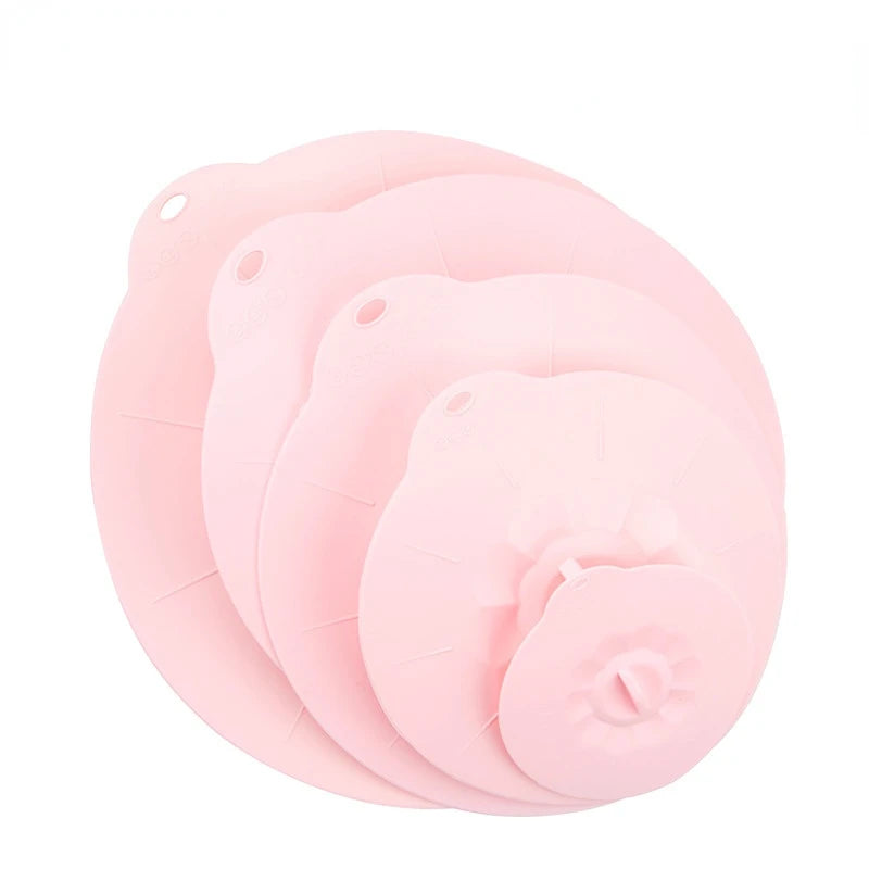 Universal Silicone Spill Stopper Lid – Reusable Pot & Bowl Cover