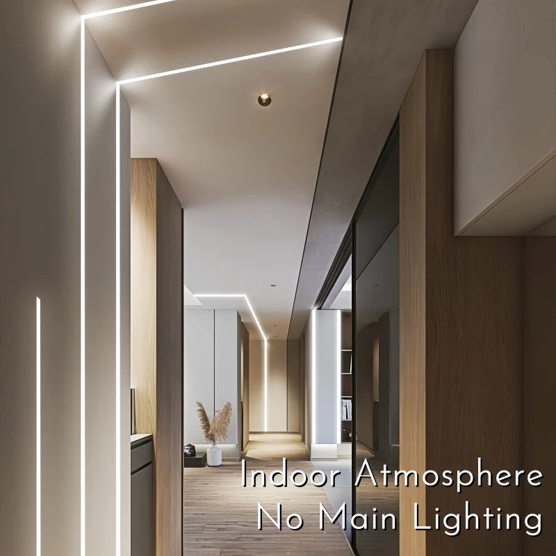Recessed LED Aluminum Channel Profile Black Diffuser | Khelse