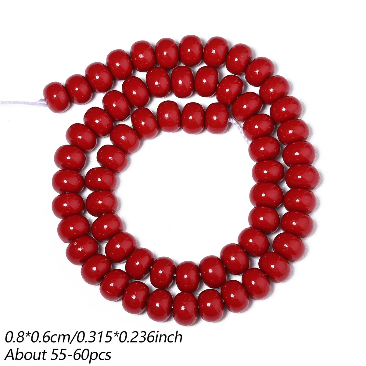 Natural Red Shell Powder Loose Beads – DIY Jewelry Making