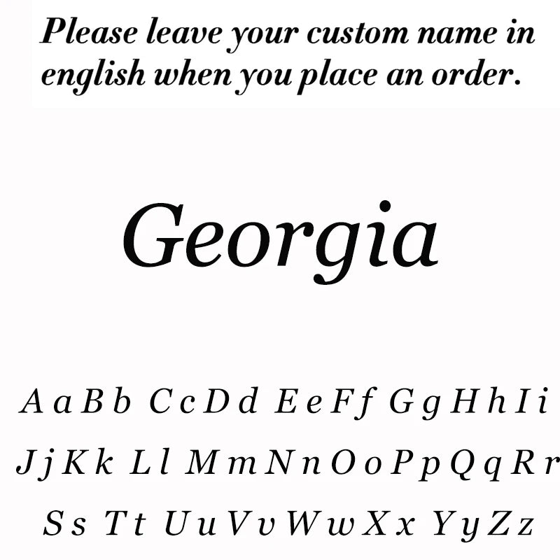 Custom Name Necklace – 18K Gold Plated Stainless Steel Pendant