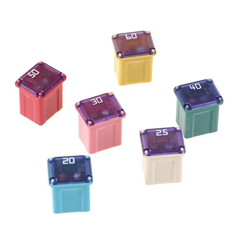 Square Automotive Car Fuse 20A–60A | Waterproof Mini Fuse