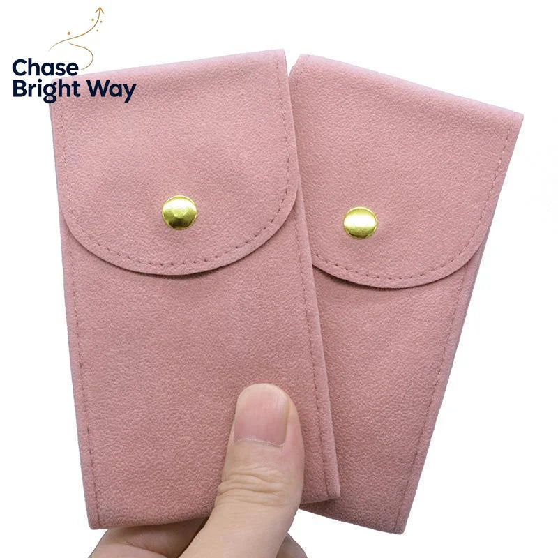 Velvet Watch Storage Pouch – Soft Lining & Snap Closure