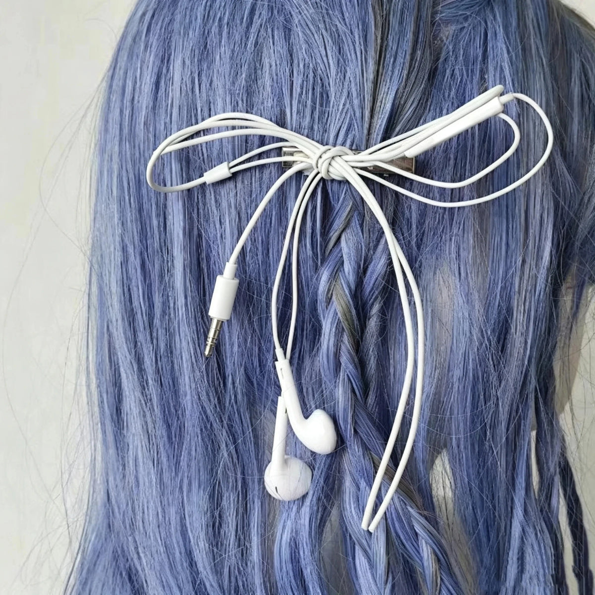 Y2K Headphone Wire Bow Hair Clips – Retro Punk Style