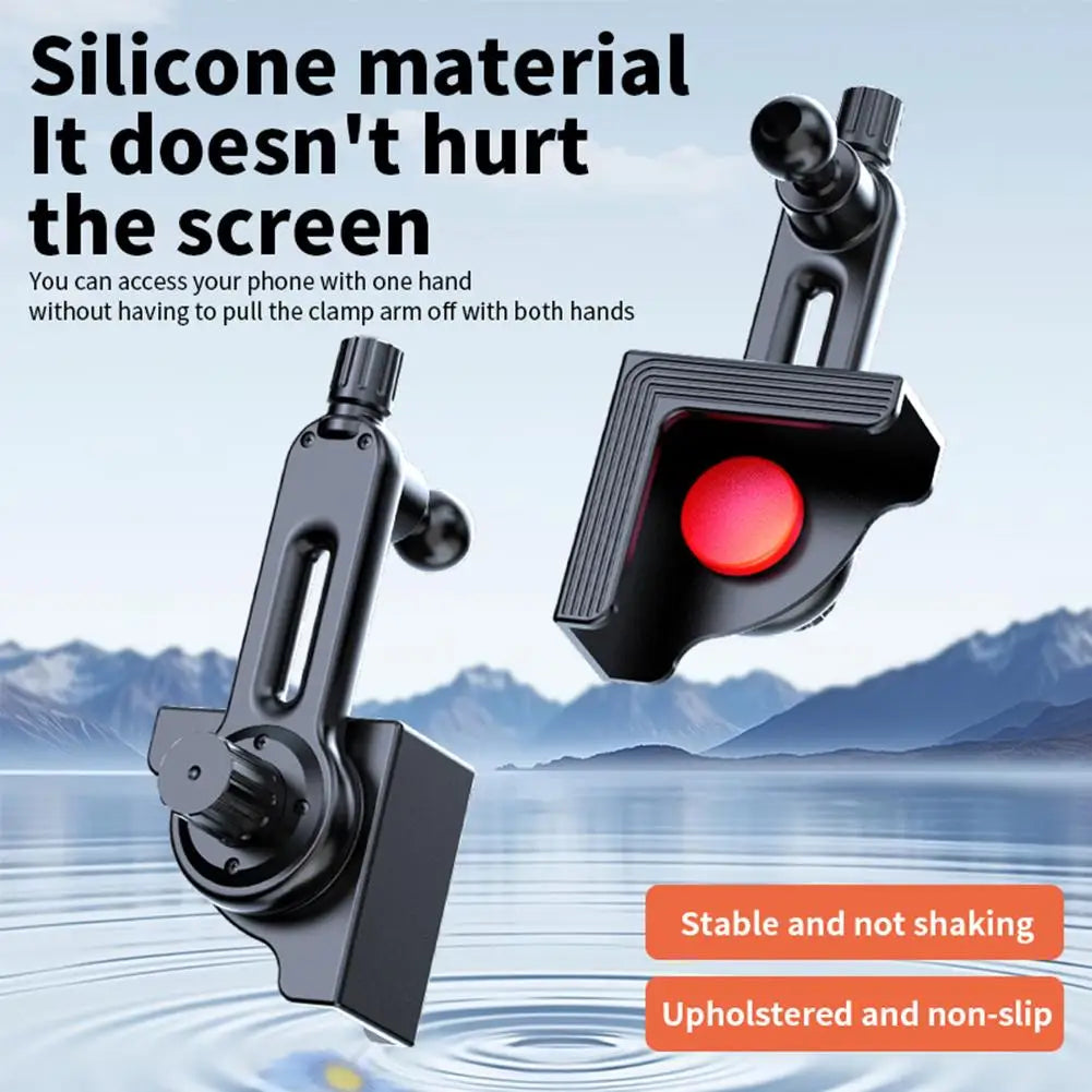 Magnetic Car Screen Phone Mount – 360° Rotation Clip-On Stand