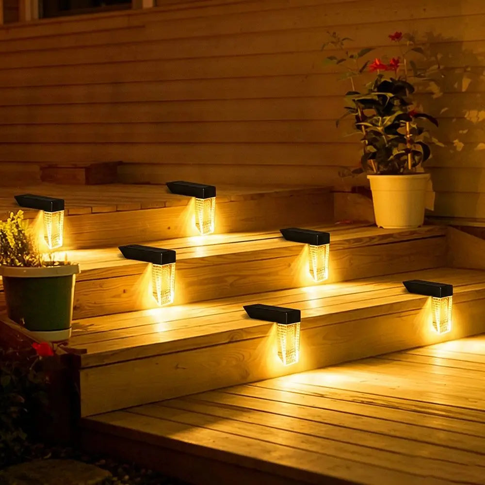 Solar Deck Light IP65 Color Changing LED Wall & Step Lamp