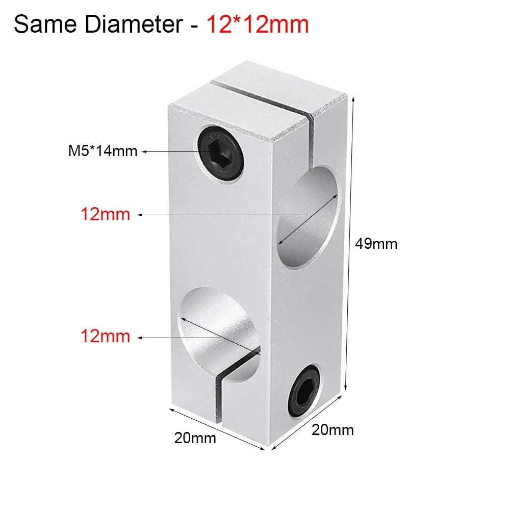 Aluminum Alloy Cross Clamp – Optical Axis Pipe Fixing Bracket