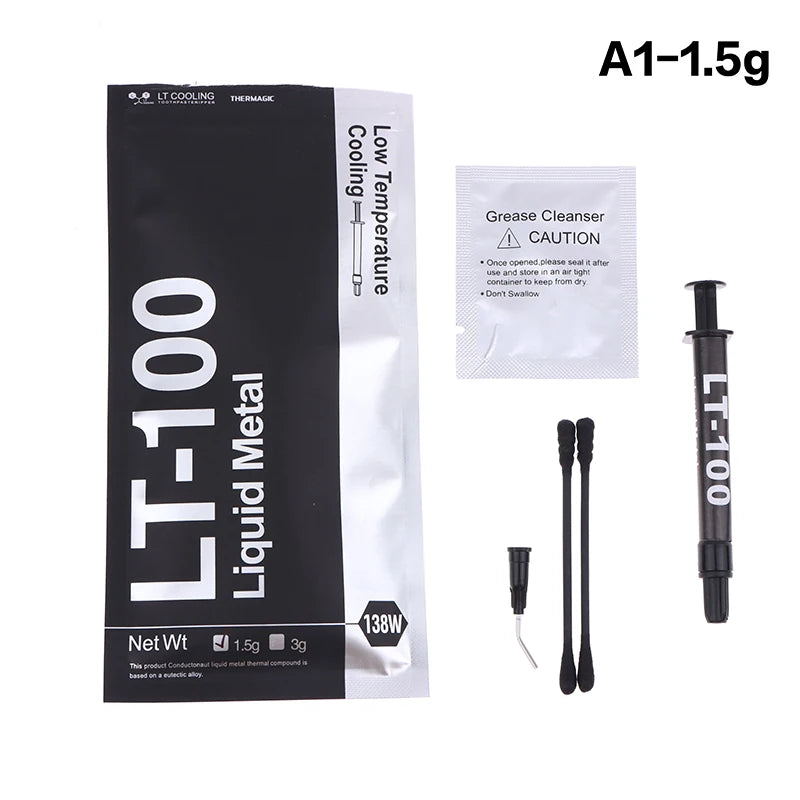 LT-100 138W Liquid Metal Thermal Paste – CPU GPU Laptop Cooling