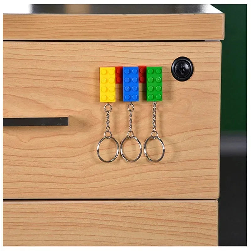 16-Pc MOC 2x4 Building Block Keychain Set – DIY Brick Charm