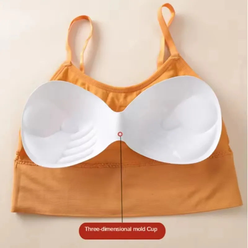 Women's Seamless Padded Sports Bra – Gym & Running Bralette