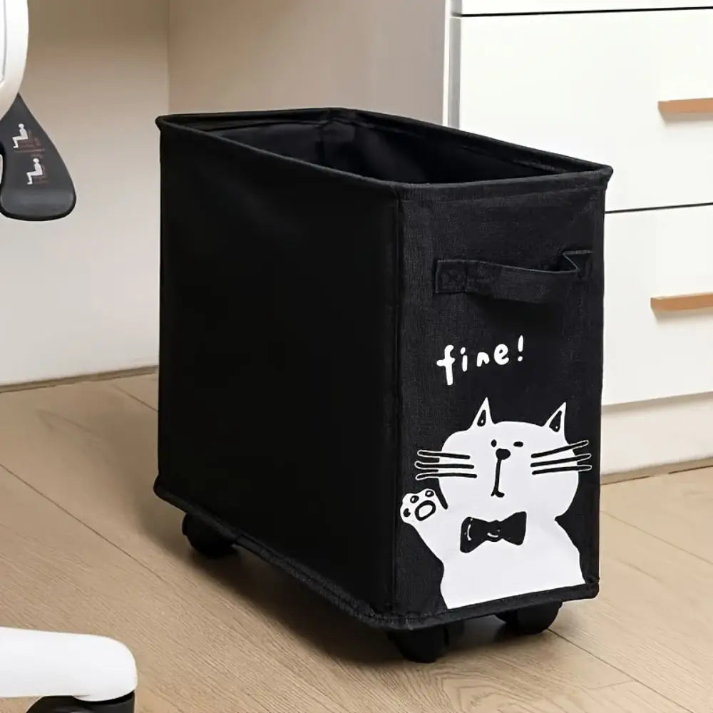 Under-Desk Rolling Storage Cart – Multi-Tier Mobile Organizer