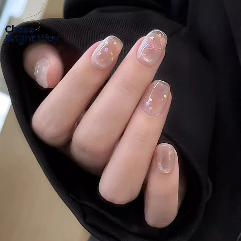 Star Shape Macaron Nail Glitter Sequins – DIY Nail Art Decor