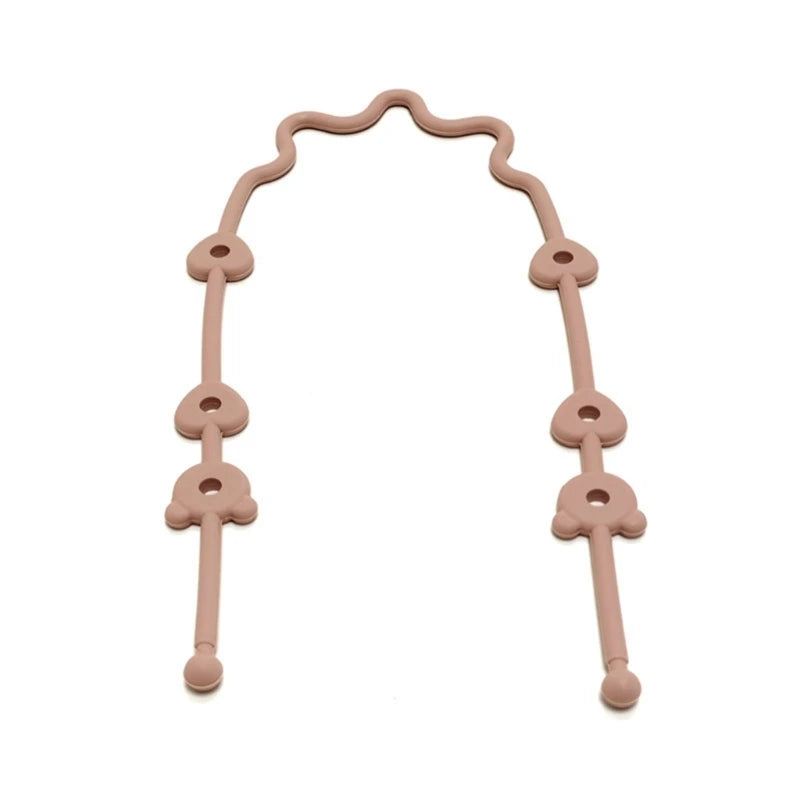 Silicone Baby Pacifier Clip Chain | Stroller & Highchair Strap
