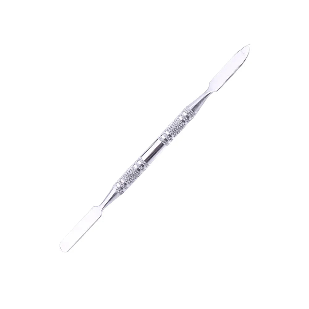 Stainless Steel Makeup Mixing Palette & Spatula Set – 2 Pc