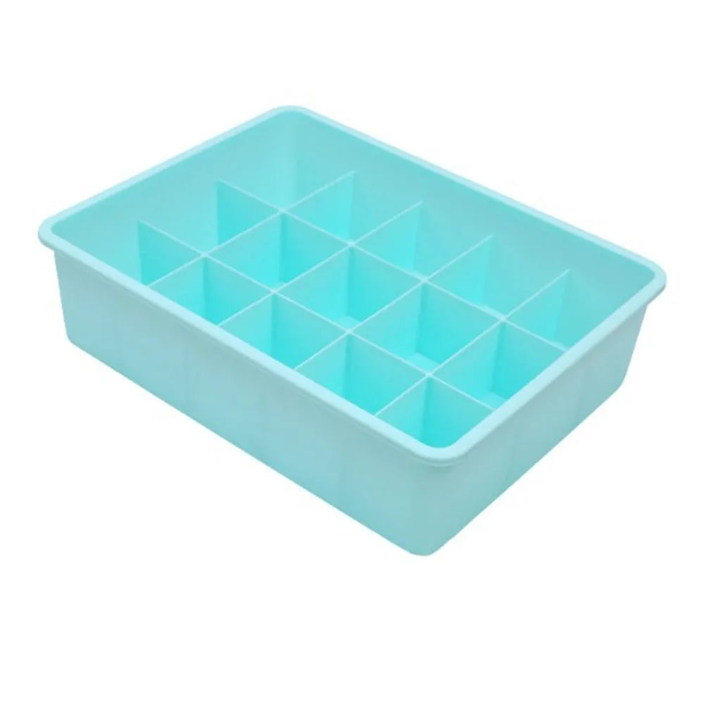 15-Cell Underwear & Socks Drawer Organizer Box with Lid