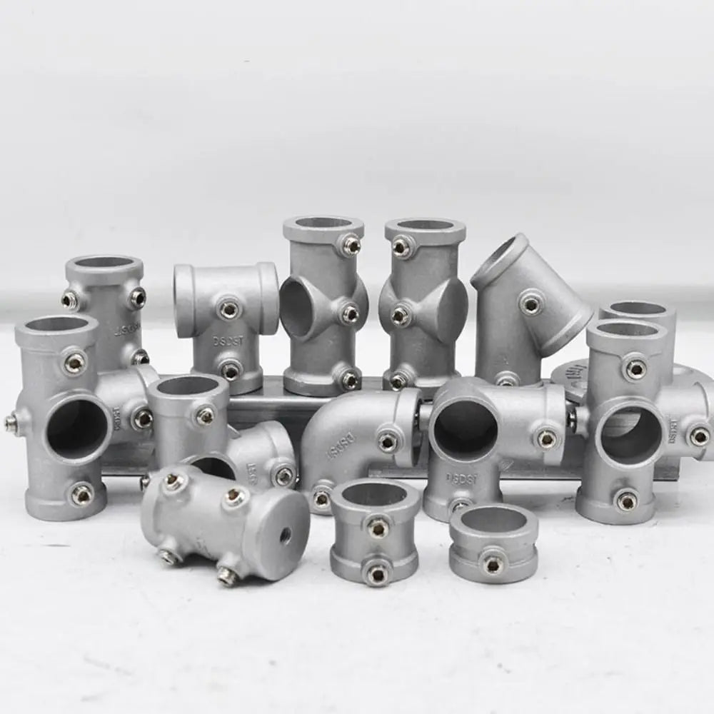 Aluminum Alloy Circular Pipe Connector 20mm 25mm Frame Fastener