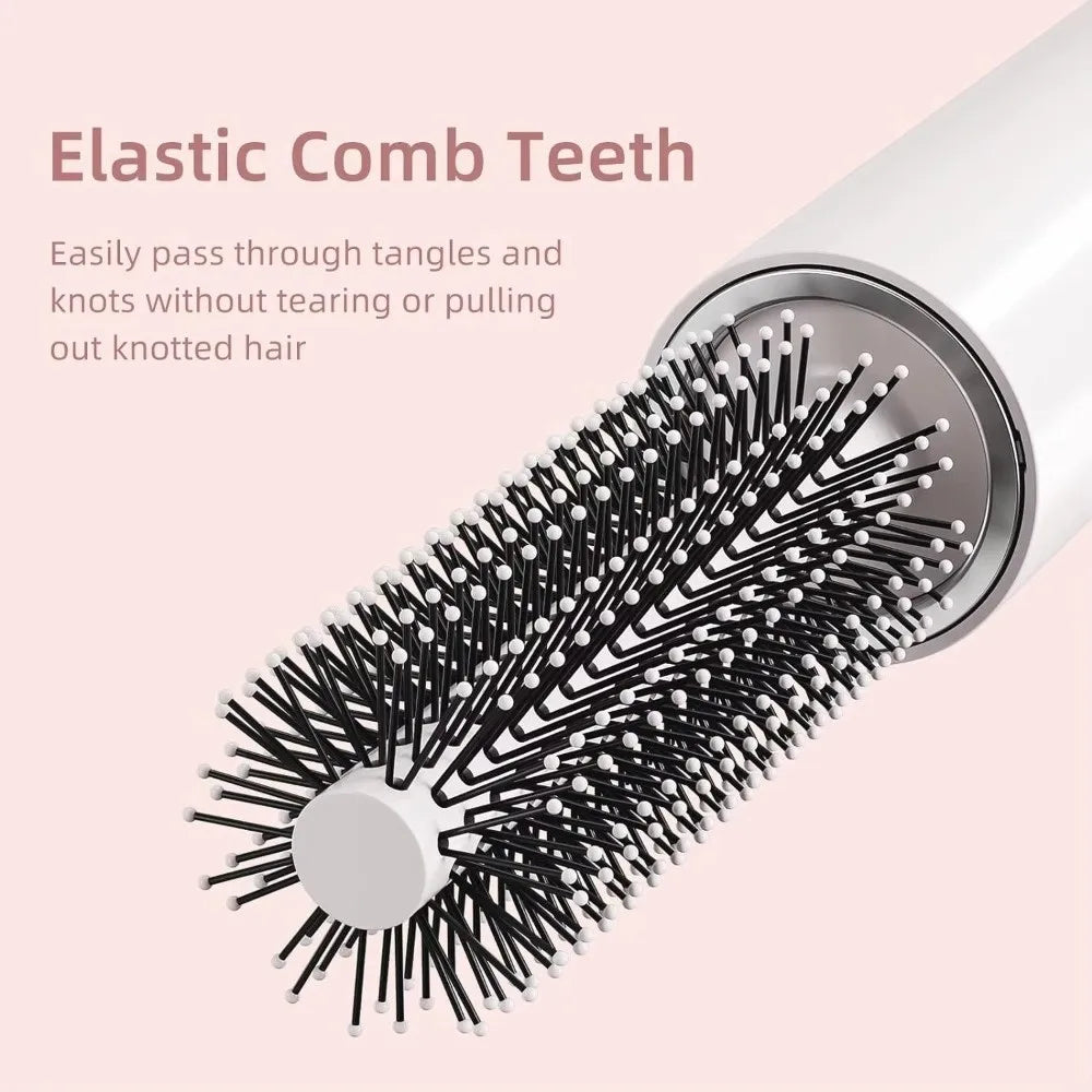 Portable Detachable Round Hair Brush – Wet & Dry Travel Comb