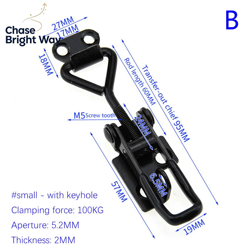 Toggle Latch Catch – Adjustable Lever Lock Hasp for Cabinets