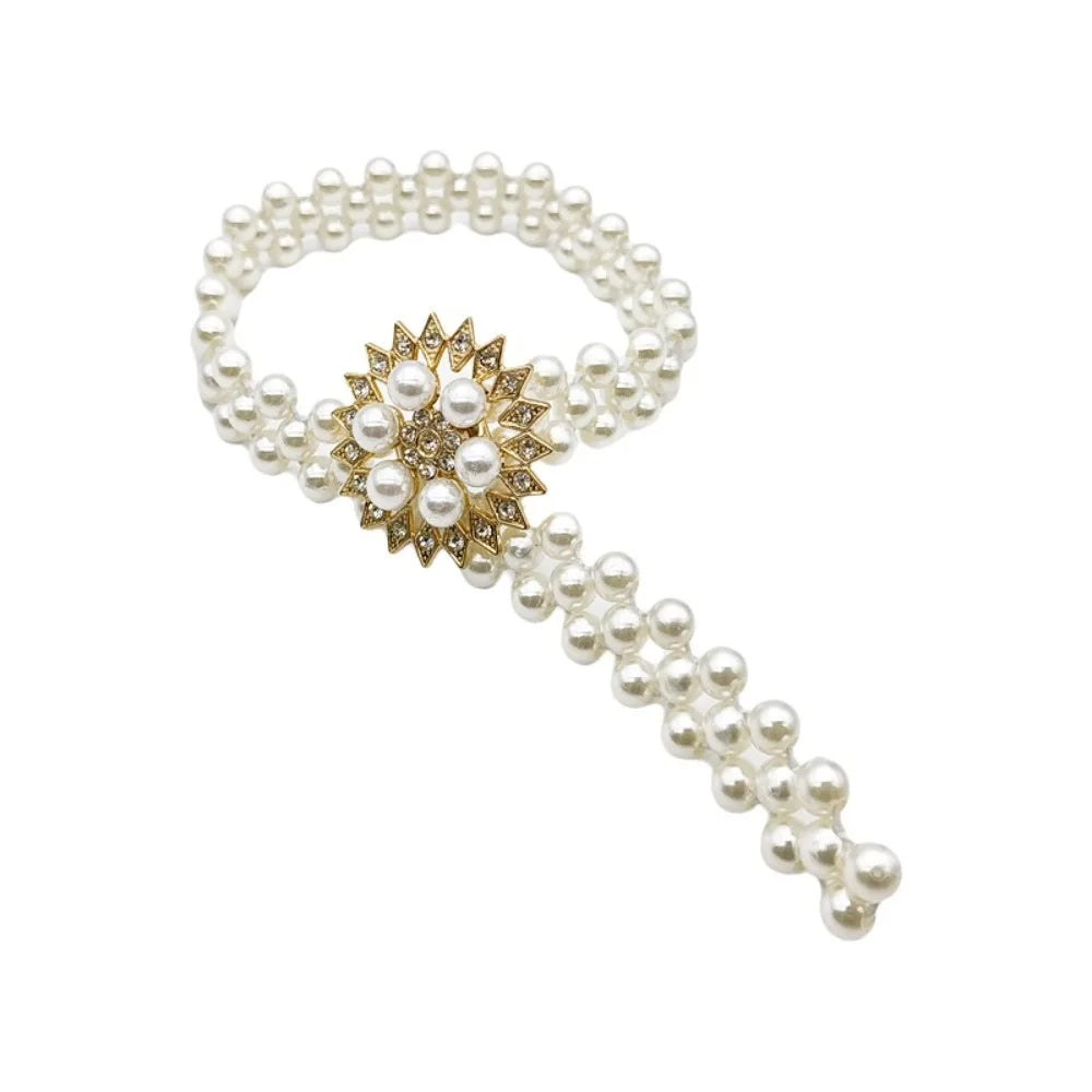 Pearl Curtain Tieback Holdback – Elastic Adjustable Strap