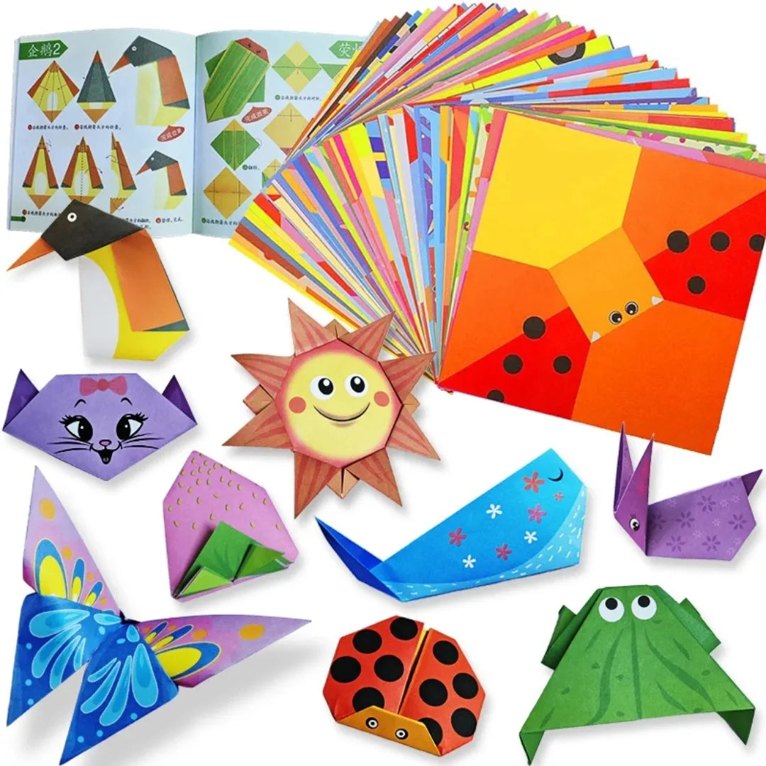 Origami Kit for Kids – 30 Sheets & Guiding Book | DIY Crafts