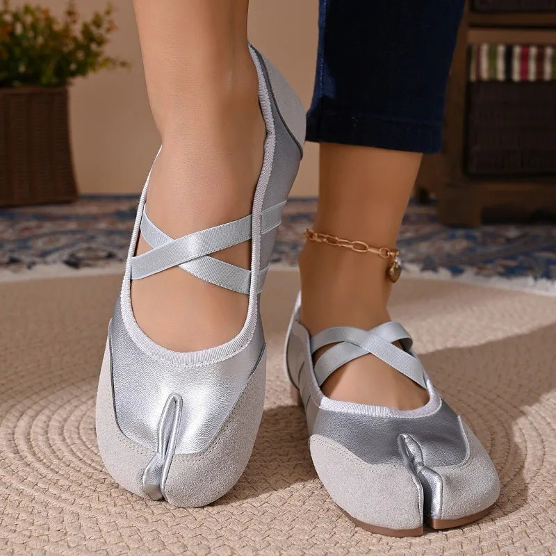 Women's Split Toe Tabi Ballet Flats – Mary Jane Sneakers