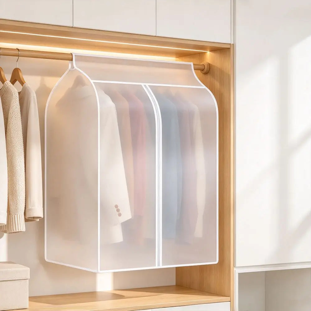 PEVA Garment Cover Bag – Dustproof Translucent Clothes Storage