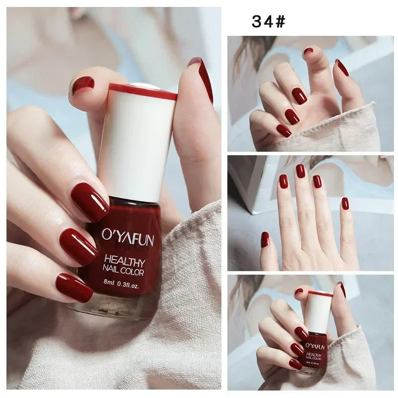 40 Autumn Brown Shades Water-Based Peel Off Gel Nail Polish