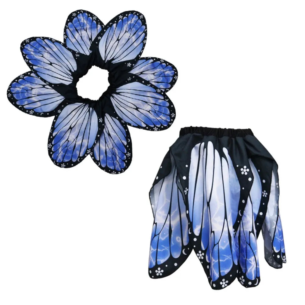 Kids Butterfly Wings Cape – Chiffon Costume Shawl for Parties