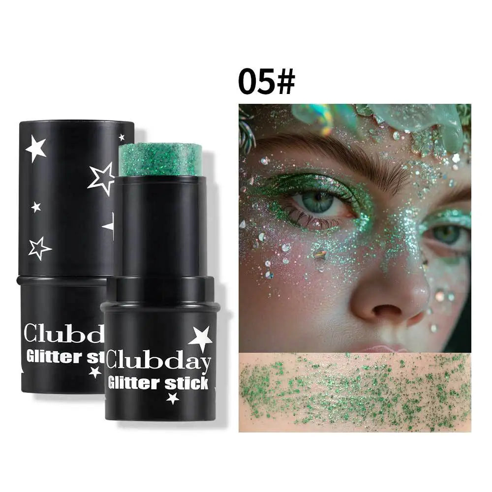 Glitter Eyeshadow Stick – Multichrome Shimmer Face & Body