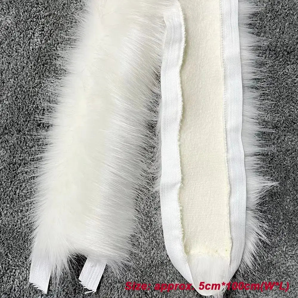1M Faux Fur Trim Ribbon – Fluffy DIY Clothing Decoration