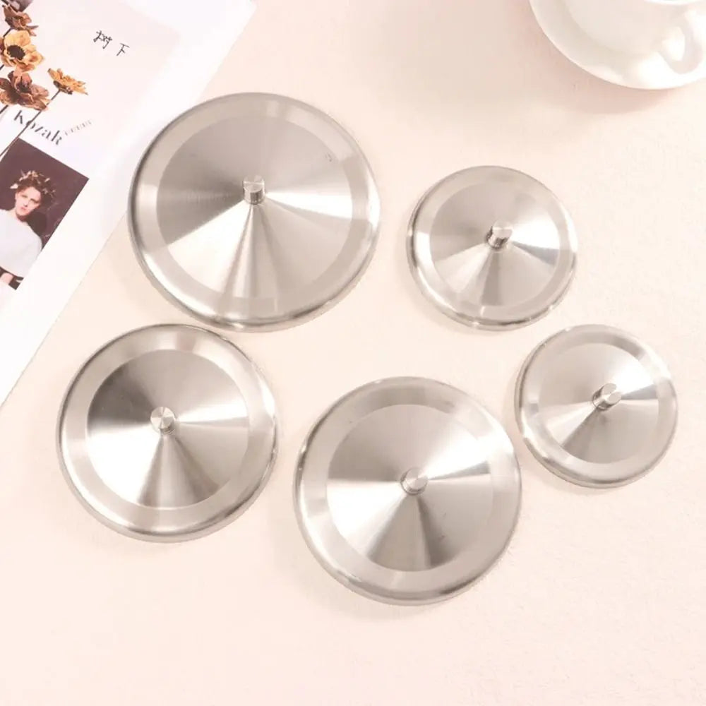 Stainless Steel Mug Cover with Handle | 5 Sizes, Dust-Free