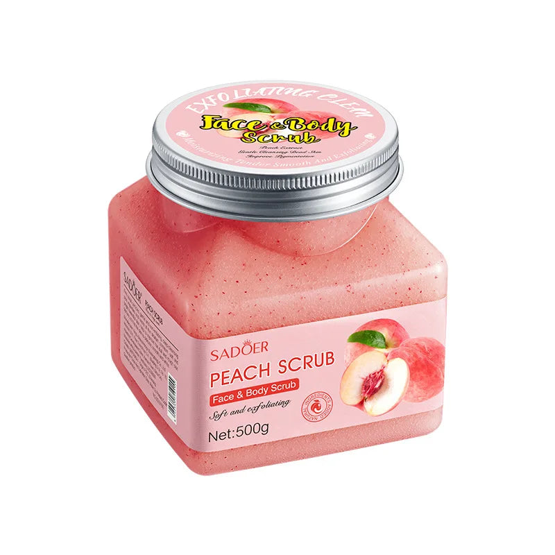 SADOER Strawberry Exfoliating Face Scrub 500g – Hypoallergenic