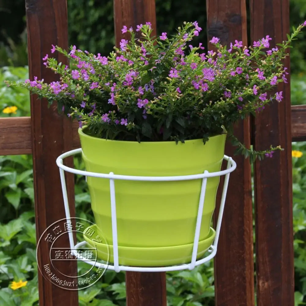Iron Wall-Mounted Flower Pot Hanging Bracket | Balcony Stand