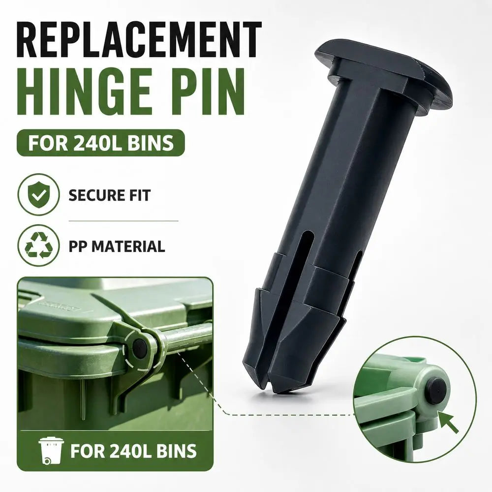 Wheelie Bin Lid Hinge Pin Replacement – 2Pcs Plastic Heavy Duty