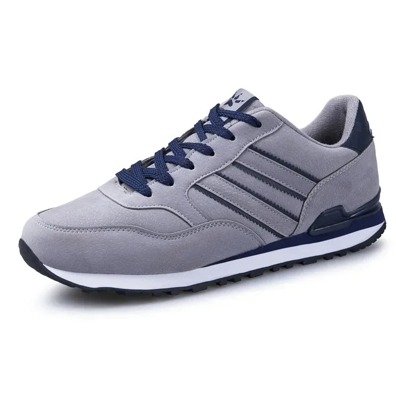 LEDP Men's Breathable Lace-Up Sneakers – Casual Walking Shoes