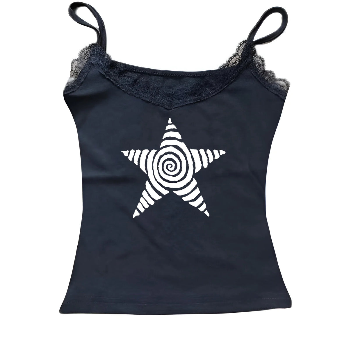 Women's Y2K Harajuku Halter Neck Fake Two-Piece Print T-Shirt