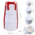 Set of 3 Velvet Round Christmas Gift Boxes – Assorted Sizes