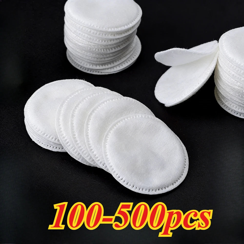 Soft Round Disposable Cotton Pads – 100 to 500 Pcs