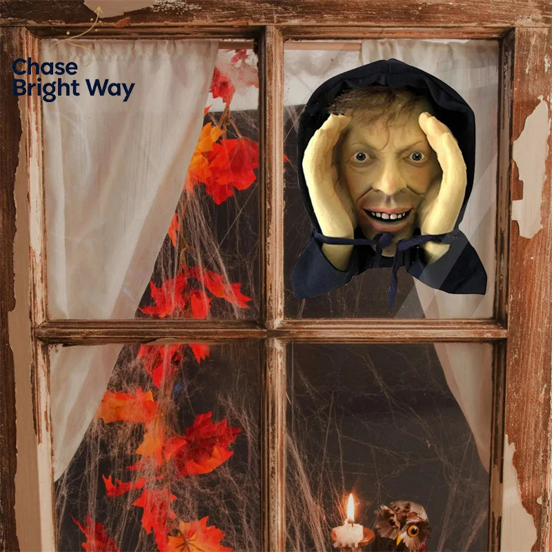 Scary Peeper Halloween Window Sticker – Spooky Prank Decor