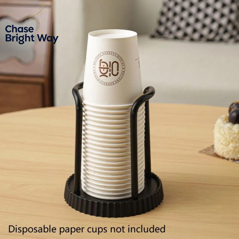 Vertical Paper Cup Holder Rack – Desktop Dispenser Organizer