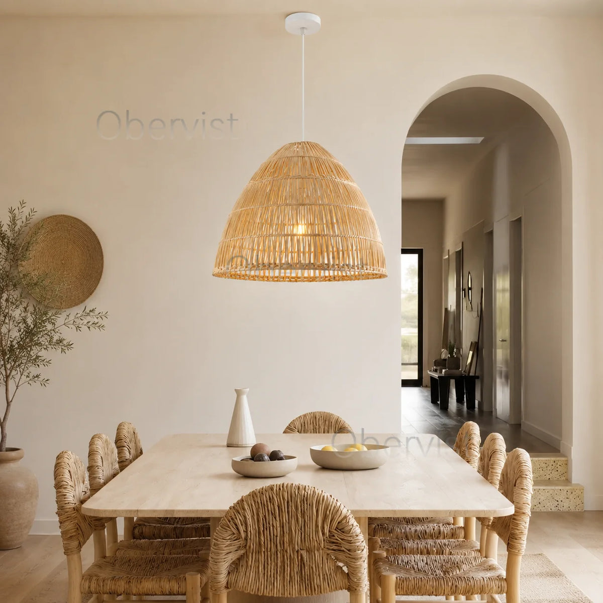 Wabi Sabi Pleated Fabric Pendant Light | Retro Chandelier