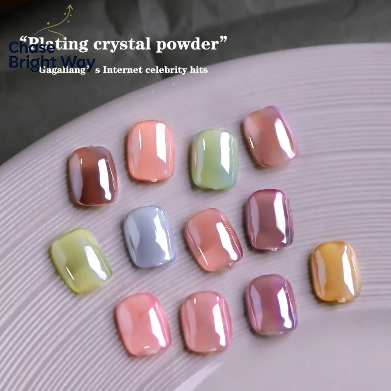 Pearl Chrome Nail Powder – Aurora Glitter Dust for Gel Nails