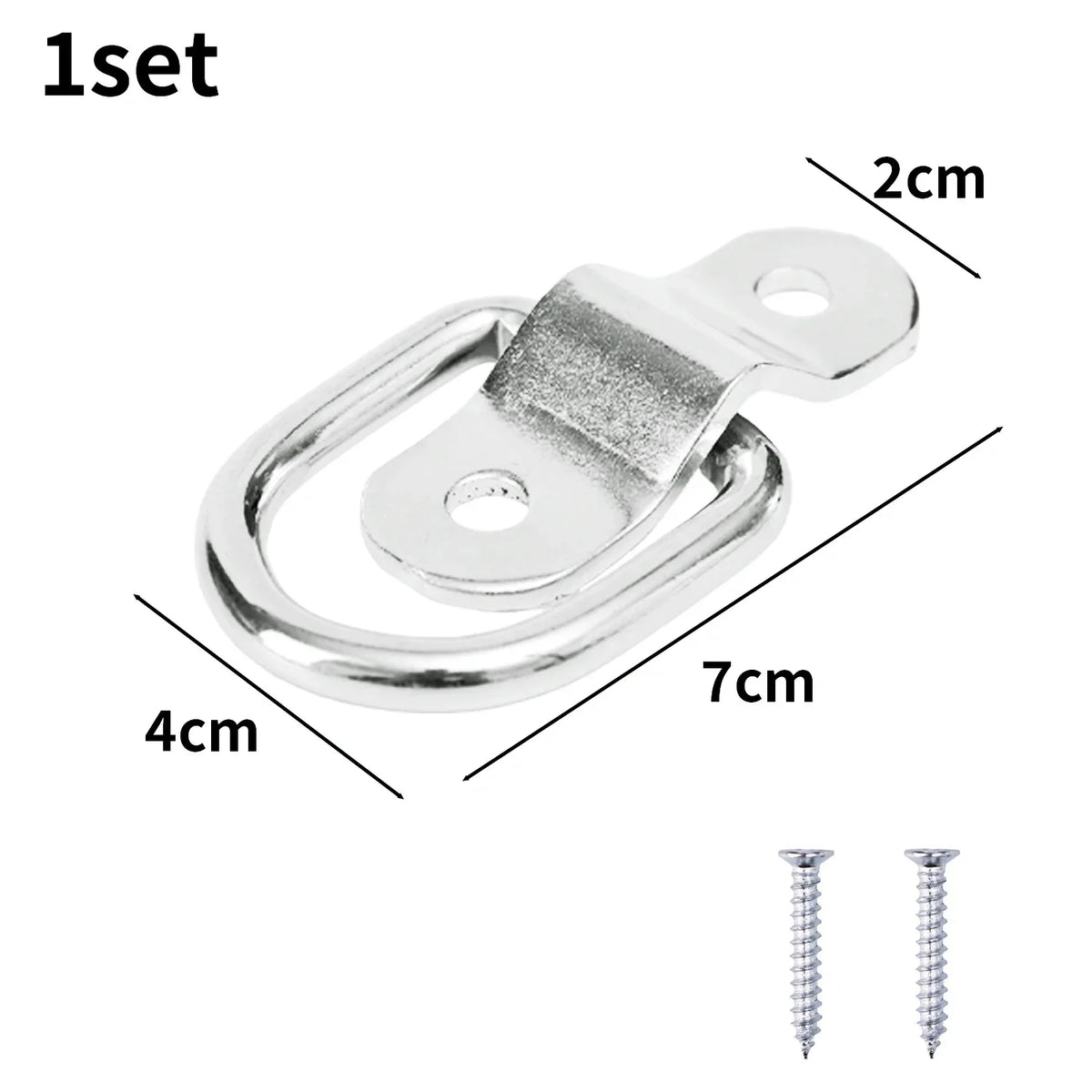 Heavy Duty D-Ring Tie Down Anchor Hook for Cargo Trucks