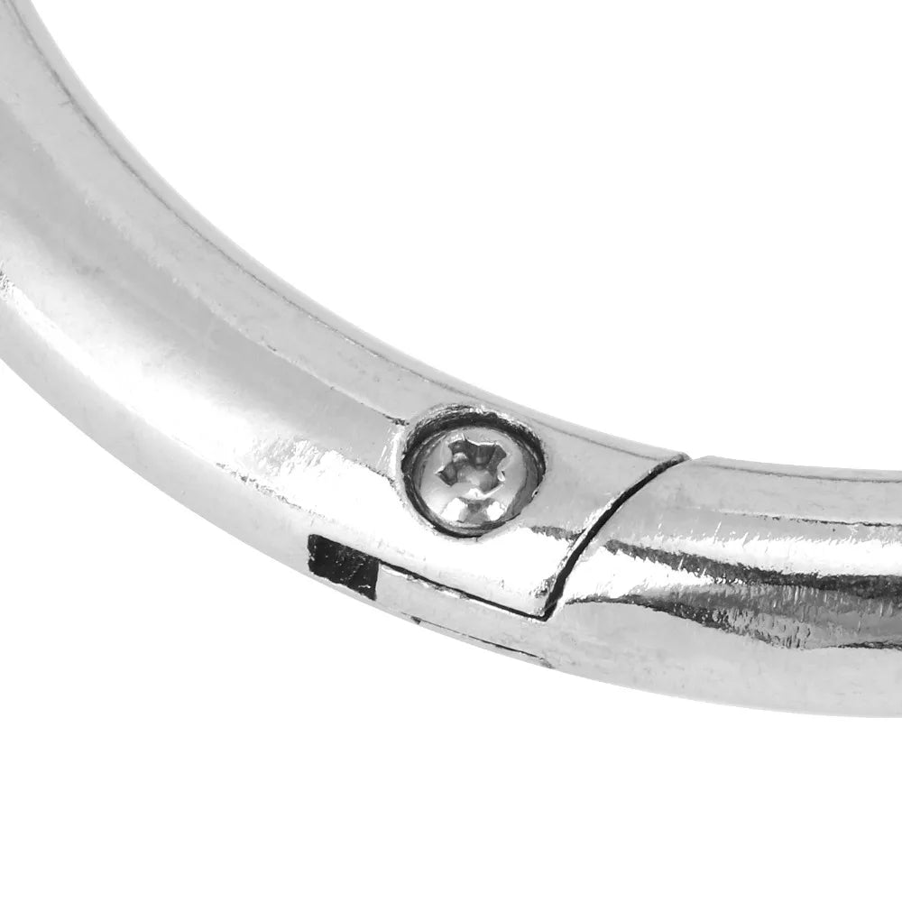 Carbon Steel Cattle Nose Ring – Self-Locking Chrome Farm Clip