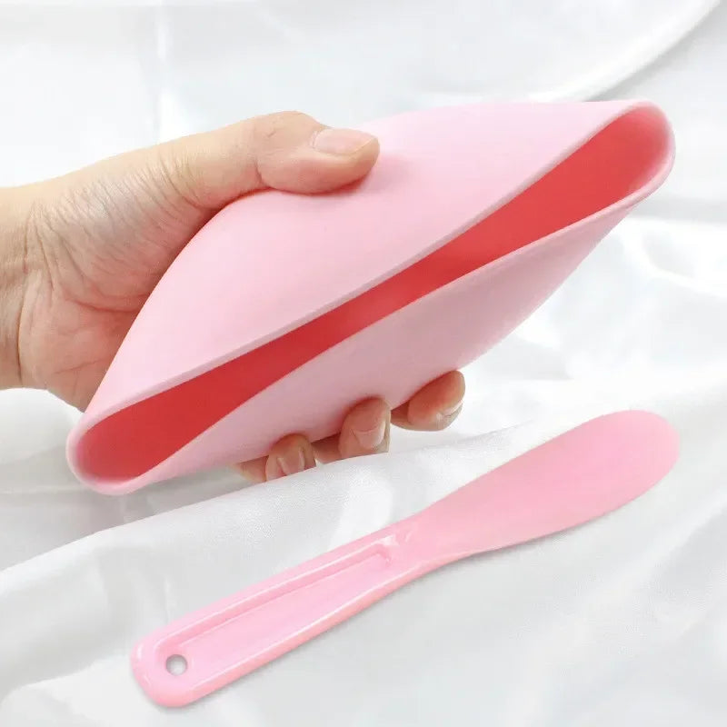 Silicone Face Mask Mixing Bowl Kit – Brush, Spatula & Spoon