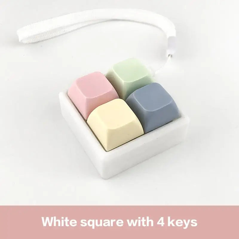 Keyboard Key Fidget Toy – 2/3/4 Button Finger Clicker Desk