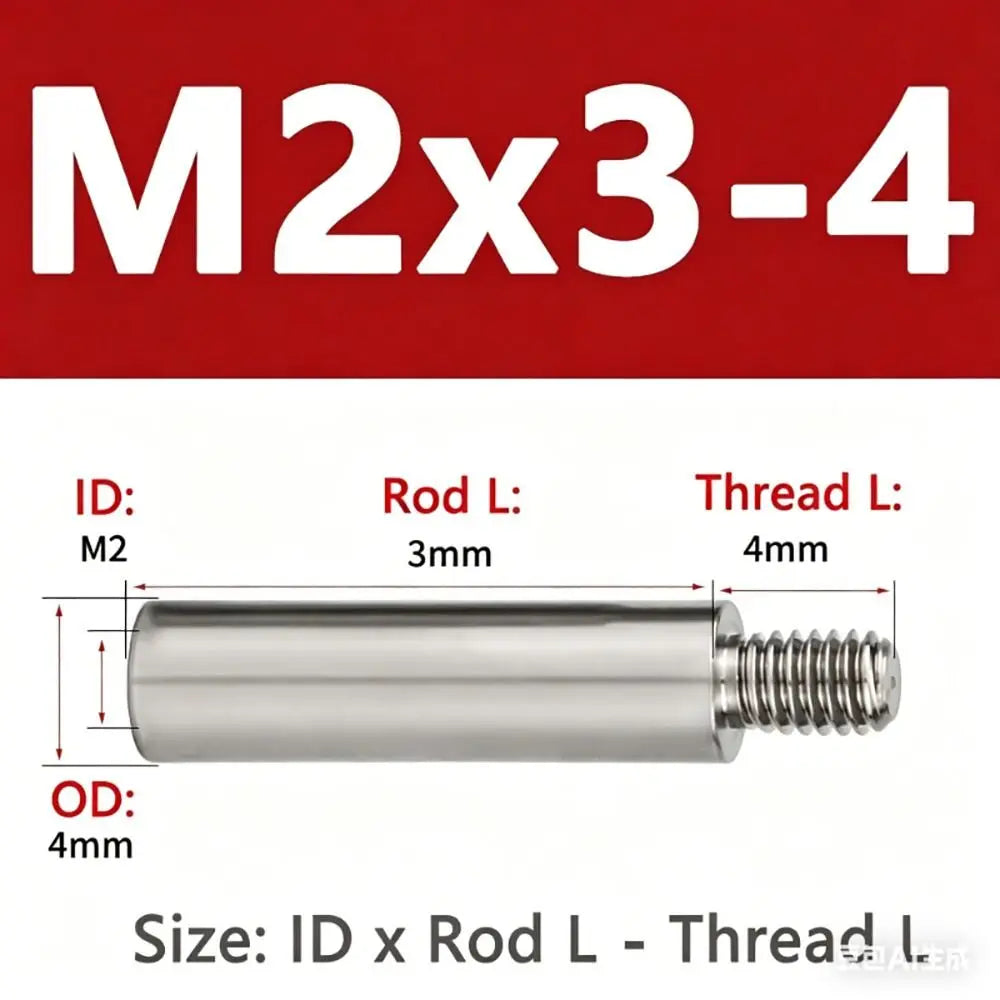 M2–M10 304 Stainless Steel PCB Standoff Spacer Pillars – 10 Pack
